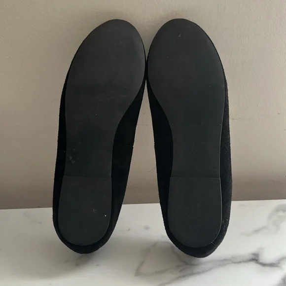 Pre owned J.Jill Elegant Black Floral Women's Flats - Picture 9 of 16